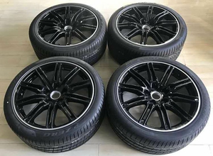 21寸保时捷卡宴gts原厂原装改装轮毂轮胎钢圈大众途锐奥迪q