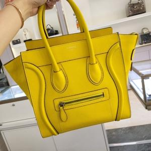 celine赛琳笑脸包囧包 姜黄色中号 尺寸26x26×15