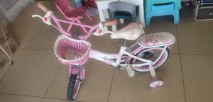宝贝龙儿童自行车 粉色 14寸  只支持自提  不邮寄。着实