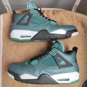 aj4湖水绿43正品乔丹四代篮球鞋