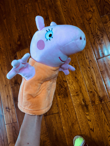 小猪佩奇手偶动物手套玩偶佩琪猪安抚娃娃宝宝生日礼物送儿童玩具