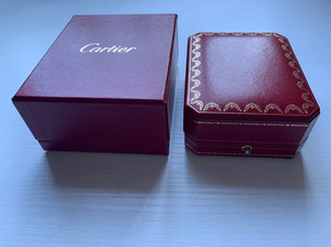 cartier卡地亚戒指盒(情侣对戒,两只装)全新!