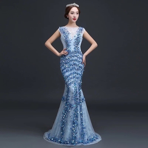 极致奢华水晶礼服韩版韩式礼服