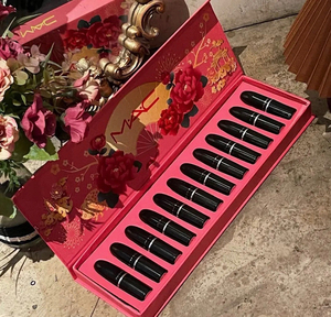 mac口红12件套子弹头小辣椒新春限定礼盒装