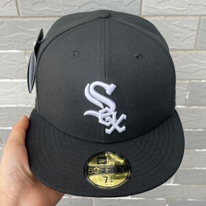new era mlb 白袜 sox平檐帽子  纽亦华59f