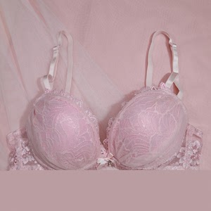 t-f3~5日系紫色全蕾丝刺绣花边上薄下厚文胸套…颜色分类紫