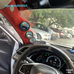 改装赛车三连表十代思域赛车小表10代思域三联表a柱倒膜涡轮水