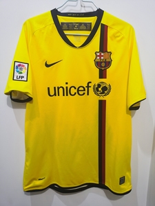 0809赛季巴萨巴塞罗那客场正品球衣 95新 没有勾丝 六