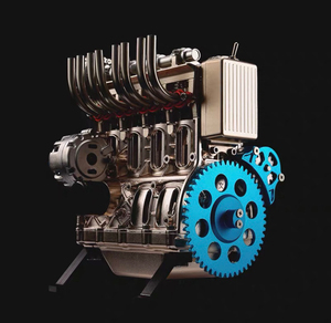 土星文化土星工匠师直列四缸发动机发电机模型直列四缸发动机