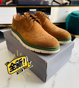 belle百丽翻毛皮鞋  奥莱专柜购买,棕色翻毛皮,全新未穿