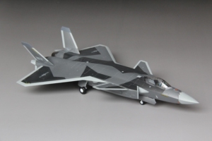 歼20飞机模型,1/72比例,割裂迷彩涂装.威骏板件制作,成