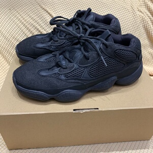 椰子yeezy500黑武士纯黑42.5码正品无原盒