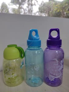 富光塑料杯，PC材质，绿色340ml，蓝色紫色300ml，9