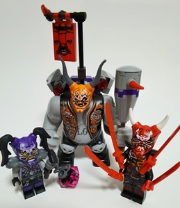 乐高幻影忍者人仔 基洛njo402 e先生 紫外线 三面具齐