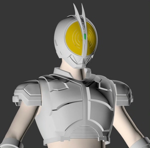 假面骑士faiz 555 头盔 全身甲 3d打印图纸模型文件