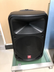 湖山有源音箱,15寸低音喇叭加号角高音,双无线话筒,180w