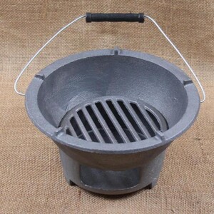 老式生铁炉炭炉家用取暖炉户外碳火炉铸铁炉子功夫茶炉火锅烧烤炉