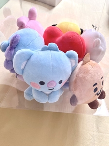 bt21 12厘米的坐姿玩偶 tata 一套七只