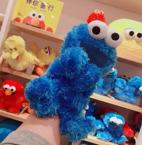 000人付款淘宝miniso名创优品芝麻街10寸毛绒公仔可爱布偶娃娃玩偶
