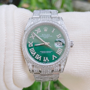 劳力士女表日志型系列115200后镶钻满天星自动机械女士腕表9.5新