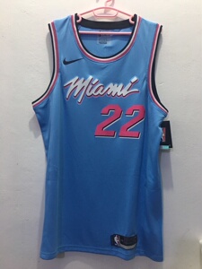 【热压版】热火19-20赛季城市版球衣 南海岸 天蓝色 韦德_阿里巴巴找