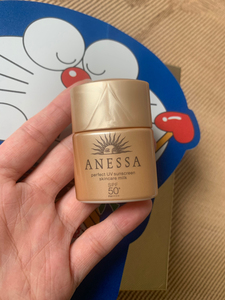 全新安耐晒中样小样安热沙防晒霜水能户外清透防晒乳12ml