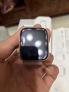 苹果手表 四代s4  国行 44 mm gps版 纯金色 不