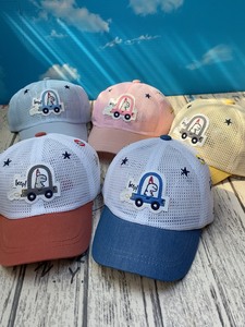 一件包邮嘟嘟啦1-5岁儿童夏季网眼帽子男童户外运动遮阳帽防晒