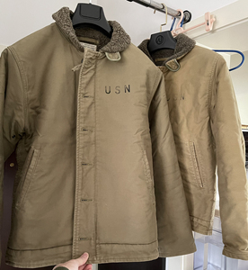 恶犬bronson复刻海军甲板服夹克n1 男士咔叽复古usn