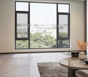 门窗守护窗纱一体断桥铝门联窗隔音落地玻璃平开窗封阳台定制