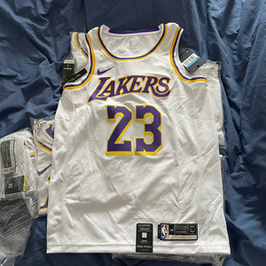 nike lbj 詹姆斯主场球衣 白 m xxl