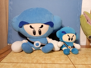 两个打包价盛大泡泡堂卡丁车毛绒玩具皮蛋盛大玩偶泡泡堂