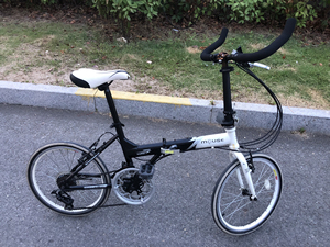灰鼠折叠自行车