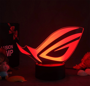 00诚飞电脑科技淘宝信仰之眼蛇雷logo灯图腾rog投射灯败家之眼usb灯