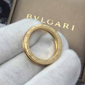 宝格丽18k黄金单环62号戒指国内尺寸22号男戒