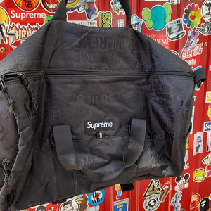 supreme 19ss健身旅行包大挎包潮牌配件桶包