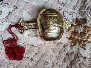 日本大黑天福锤惠比寿置物摆件.材质树脂,没有填充物很重.品相