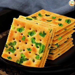香葱味葱花饼干咸味葱香味葱油薄脆葱香苏打梳打饼干蔬菜小包装奶