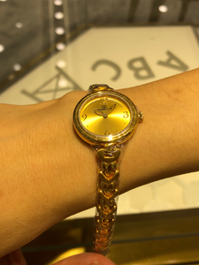 足金999古昆女款金表纯金表时尚足金金表非常时尚轻盈的金表款