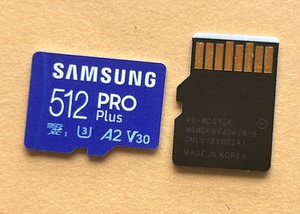 三星512G存储卡TF卡蓝卡Pro plus V30 U3