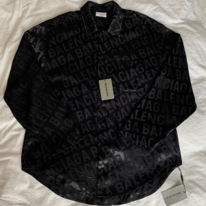 balenciga满印衬衫 blcg衬衫外套 巴黎世家黑色满