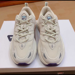 fila/斐乐火星女鞋,奶白色/木薯粉色,全新带鞋盒包装,吊