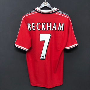 球衣#曼联1998/99赛季茵宝umbro贝克汉姆三冠王1