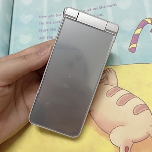 夏普手机601sh银白色翻盖机动漫手机戒网机