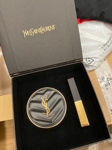 ysl气垫口红礼盒 气垫色号b20 口红n28 礼盒快递运