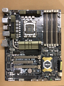 华硕x58剑齿虎主板.功能完好正常使用.无维修.原装挡板.成