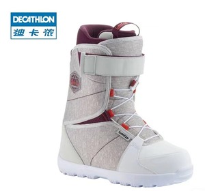 迪卡侬滑雪装备男女防水保暖单板鞋雪靴滑雪鞋新款白色黑色雪板鞋
