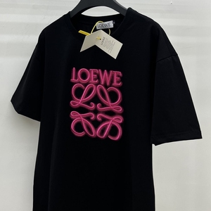 2022夏季新款loewe/罗意威早春胸前刺绣短袖t恤男女情