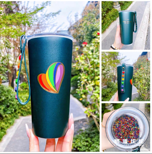 星巴克彩虹热气球玻璃杯