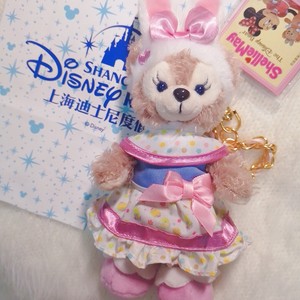 上海迪士尼复活节系列雪莉玫达菲熊毛绒挂件娃娃玩偶钥匙扣